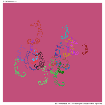 Soft Canyon opposite the Ripening — 23 seahorses