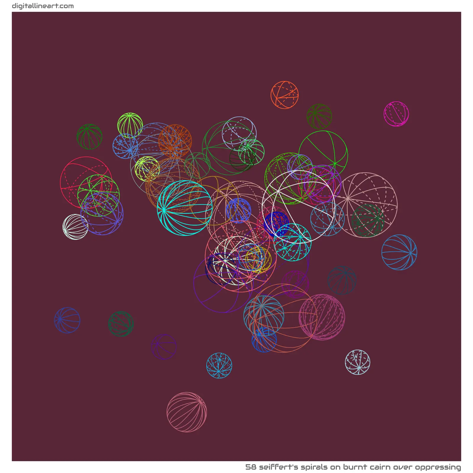 Burnt Cairn over Oppressing — 58 seiffert's spirals