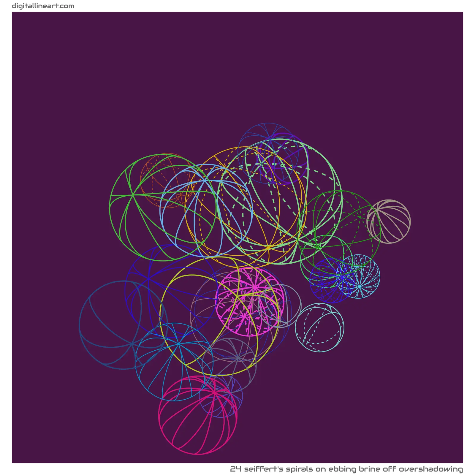 Ebbing Brine off Overshadowing — 24 seiffert's spirals