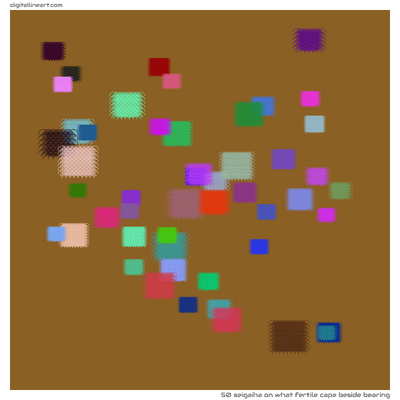 What Fertile Cape beside Bearing — Seigaiha, 50 elements