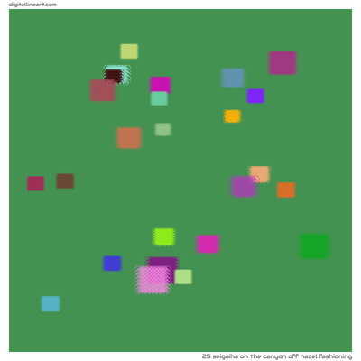The Canyon off Hazel Fashioning — Seigaiha, 25 elements