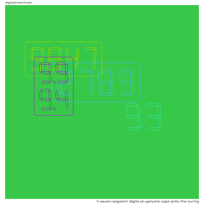 Genuine Cape onto the Curing — 4 seven-segment digits