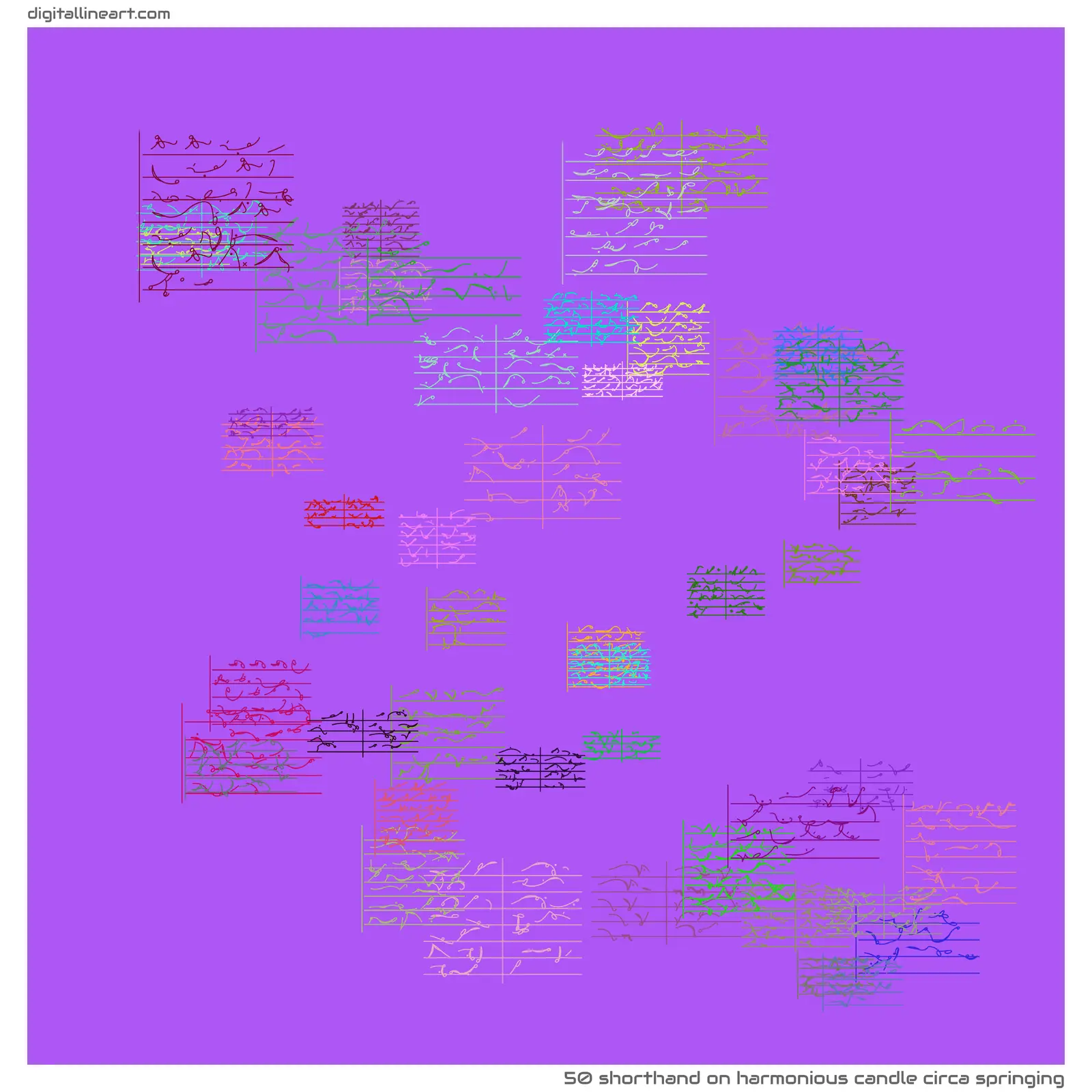 Harmonious Candle circa Springing — Shorthand, 50 elements
