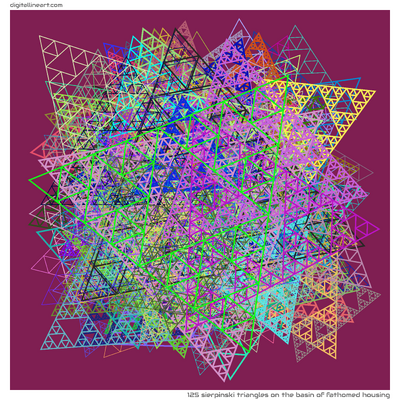 125 Sierpinski in The Basin of Fathomed Housing