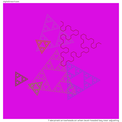 When Level-headed Bay near Adjusting — 7 Sierpinski arrowheads