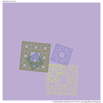 The Air up Beguiling Honeying — 5 Sierpinski carpets