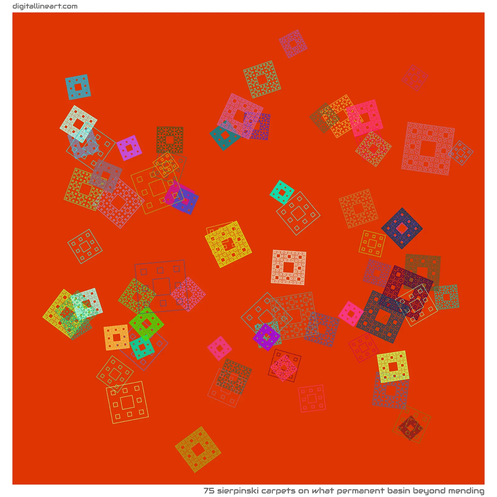 What Permanent Basin beyond Mending — 75 Sierpinski carpets
