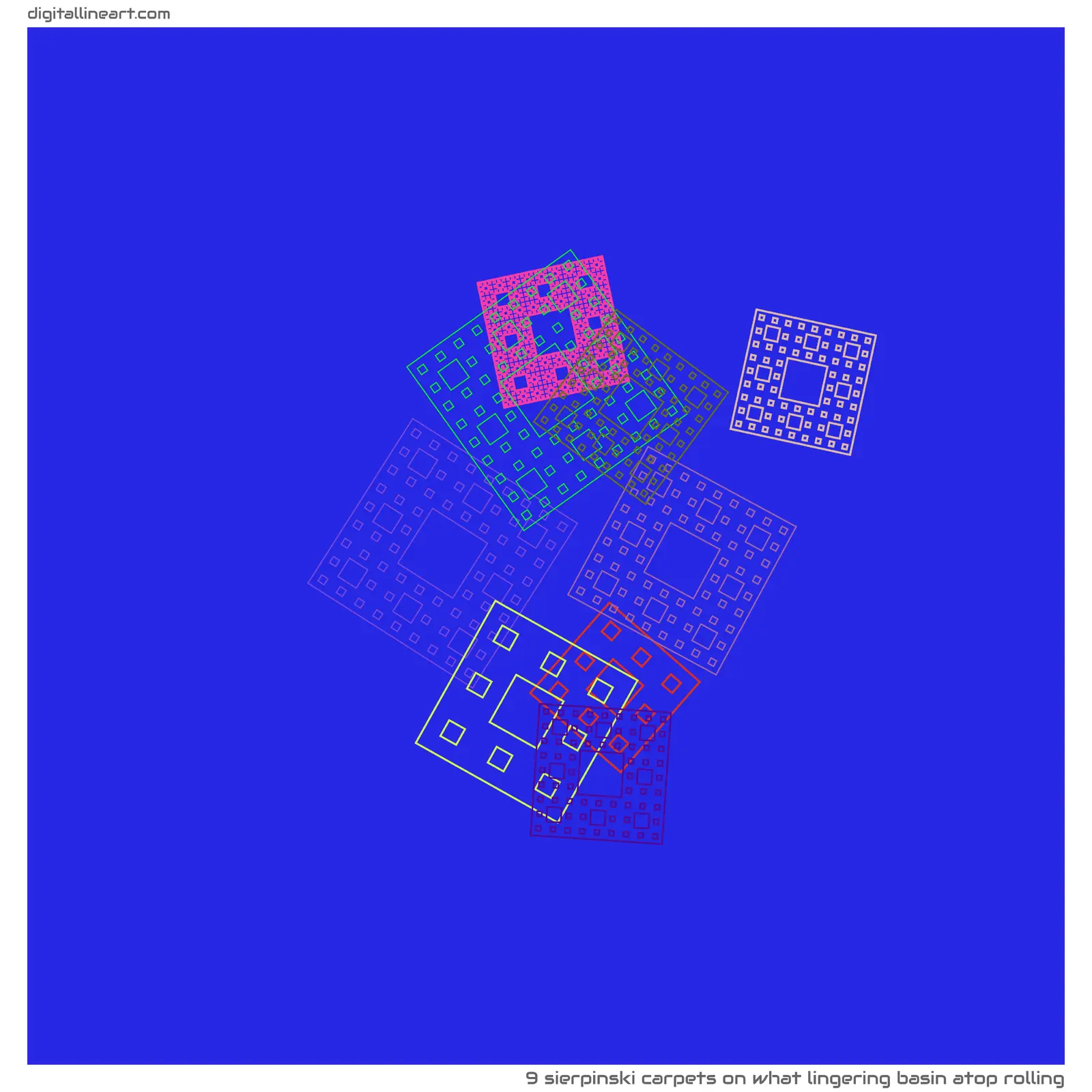 What Lingering Basin atop Rolling — 9 Sierpinski carpets