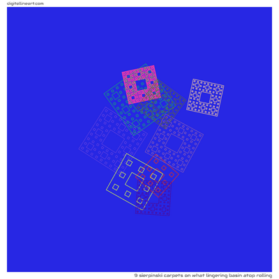 What Lingering Basin atop Rolling — 9 Sierpinski carpets