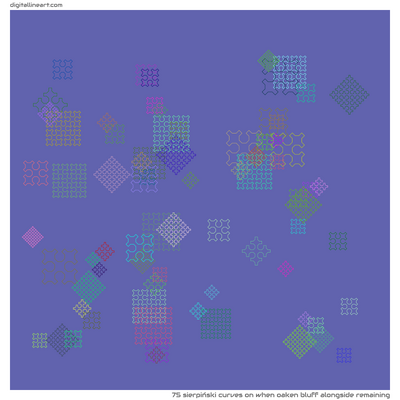 When Oaken Bluff alongside Remaining — 75 sierpiński curves