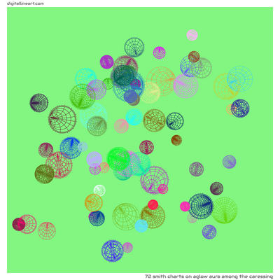 Aglow Aura among the Caressing — 72 Smith charts