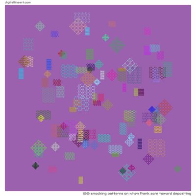 When Frank Acre toward Depositing — 100 smocking patterns