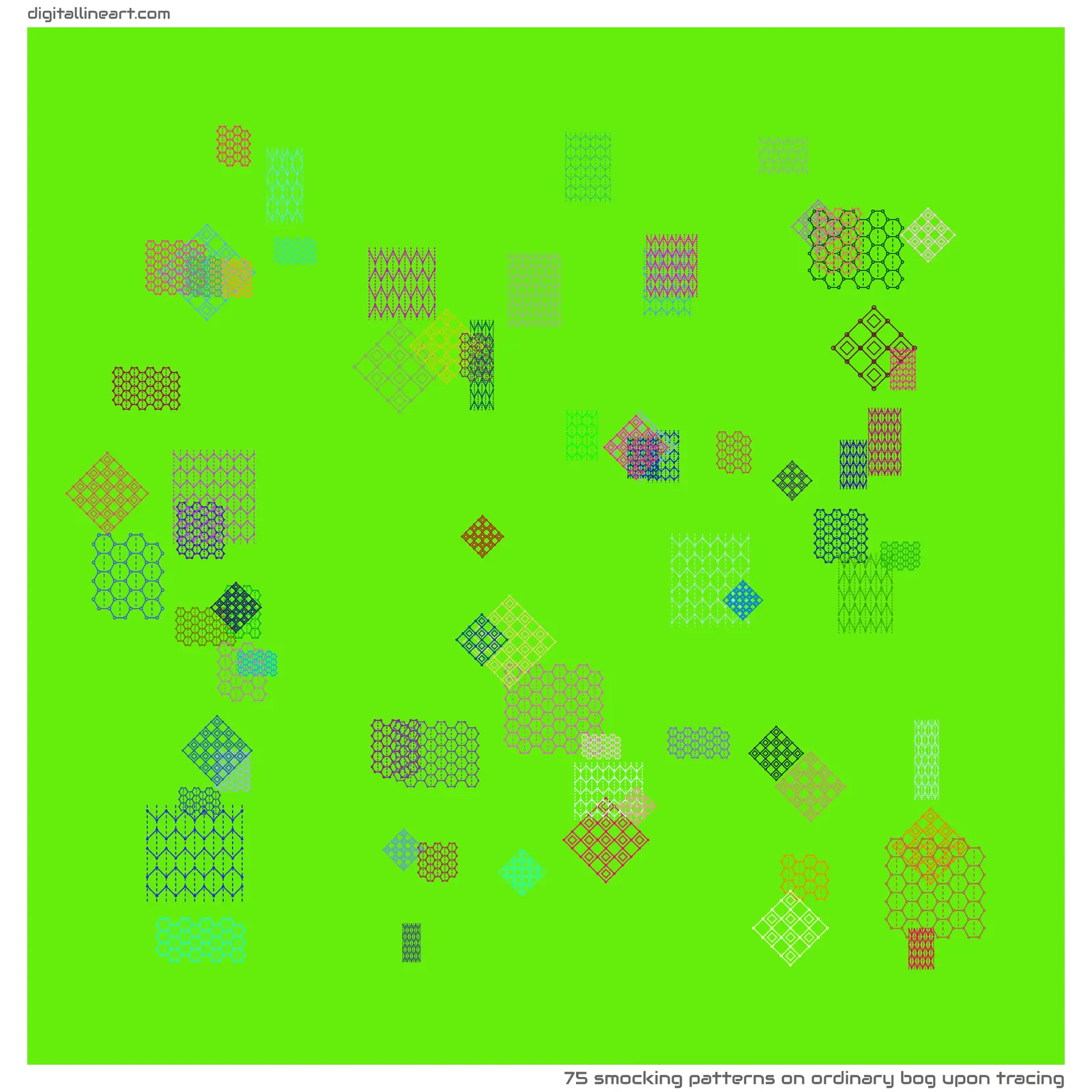 Ordinary Bog upon Tracing — 75 smocking patterns