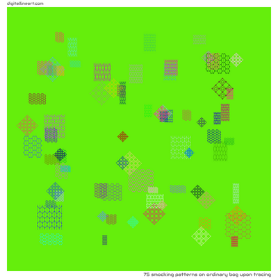 Ordinary Bog upon Tracing — 75 smocking patterns