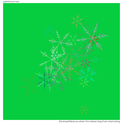 What the Mellow Bog from Channeling — 23 snowflakes