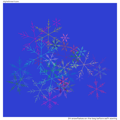 The Bog before Soft Sowing — 34 snowflakes