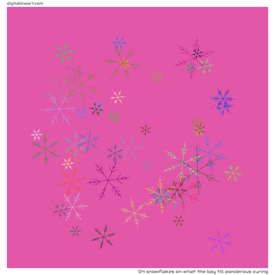 What the Bay till Ponderous Curing — 54 snowflakes