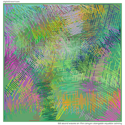 68 Sound Wave in The Canyon alongside Equable Calming