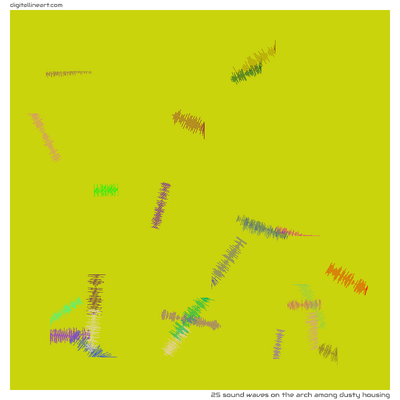 The Arch among Dusty Housing — 25 sound waves