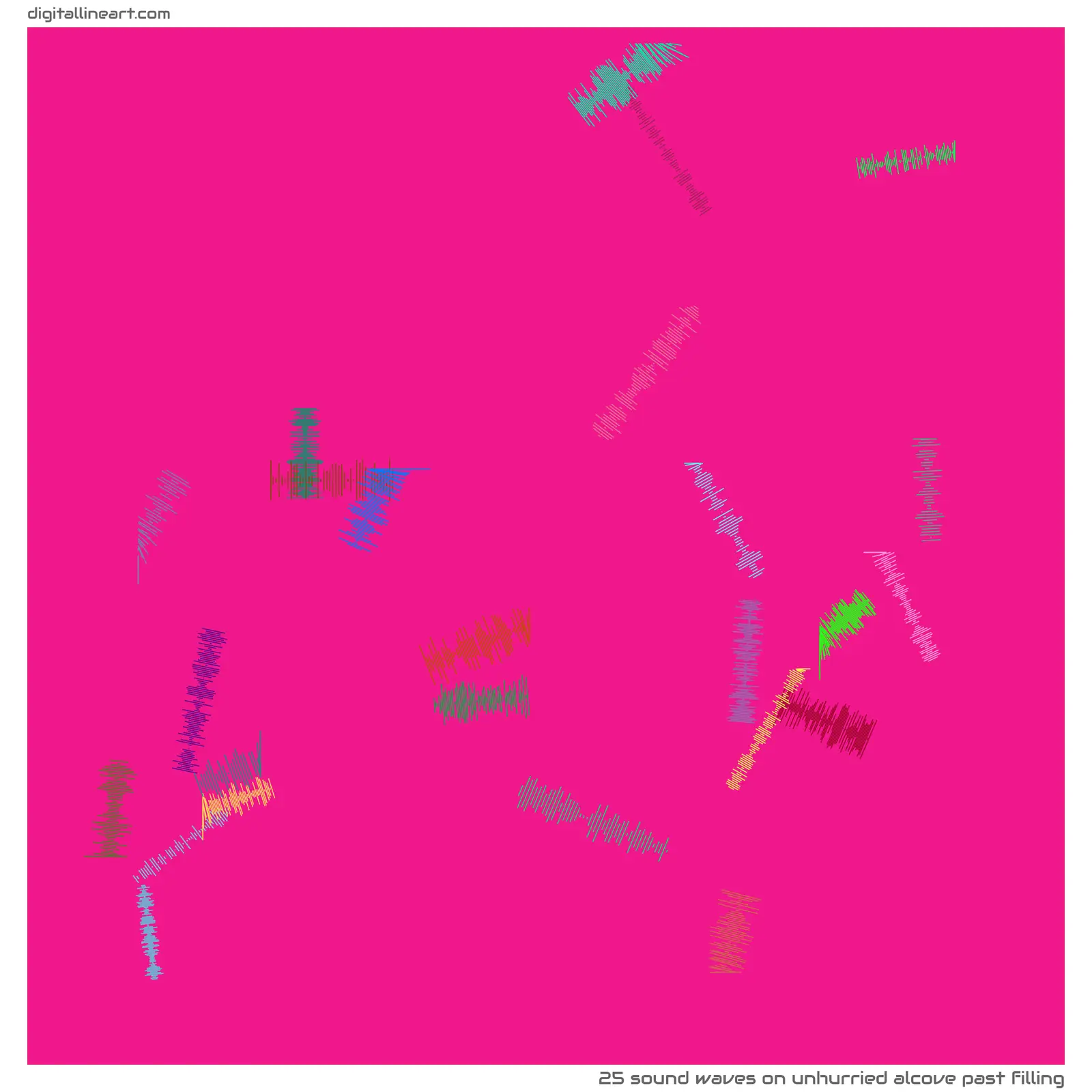 Unhurried Alcove past Filling — 25 sound waves