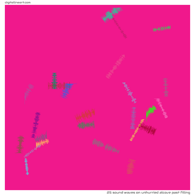 Unhurried Alcove past Filling — 25 sound waves