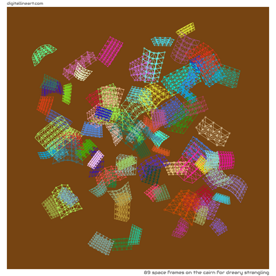 The Cairn for Dreary Strangling — 89 space frames