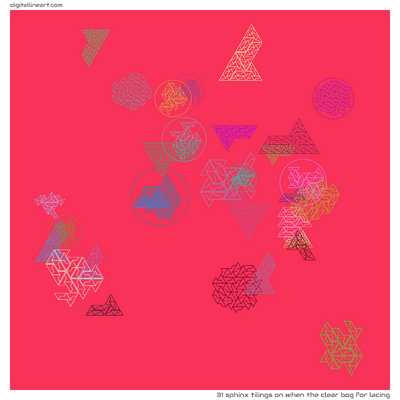 When the Clear Bog for Lacing — 31 sphinx tilings