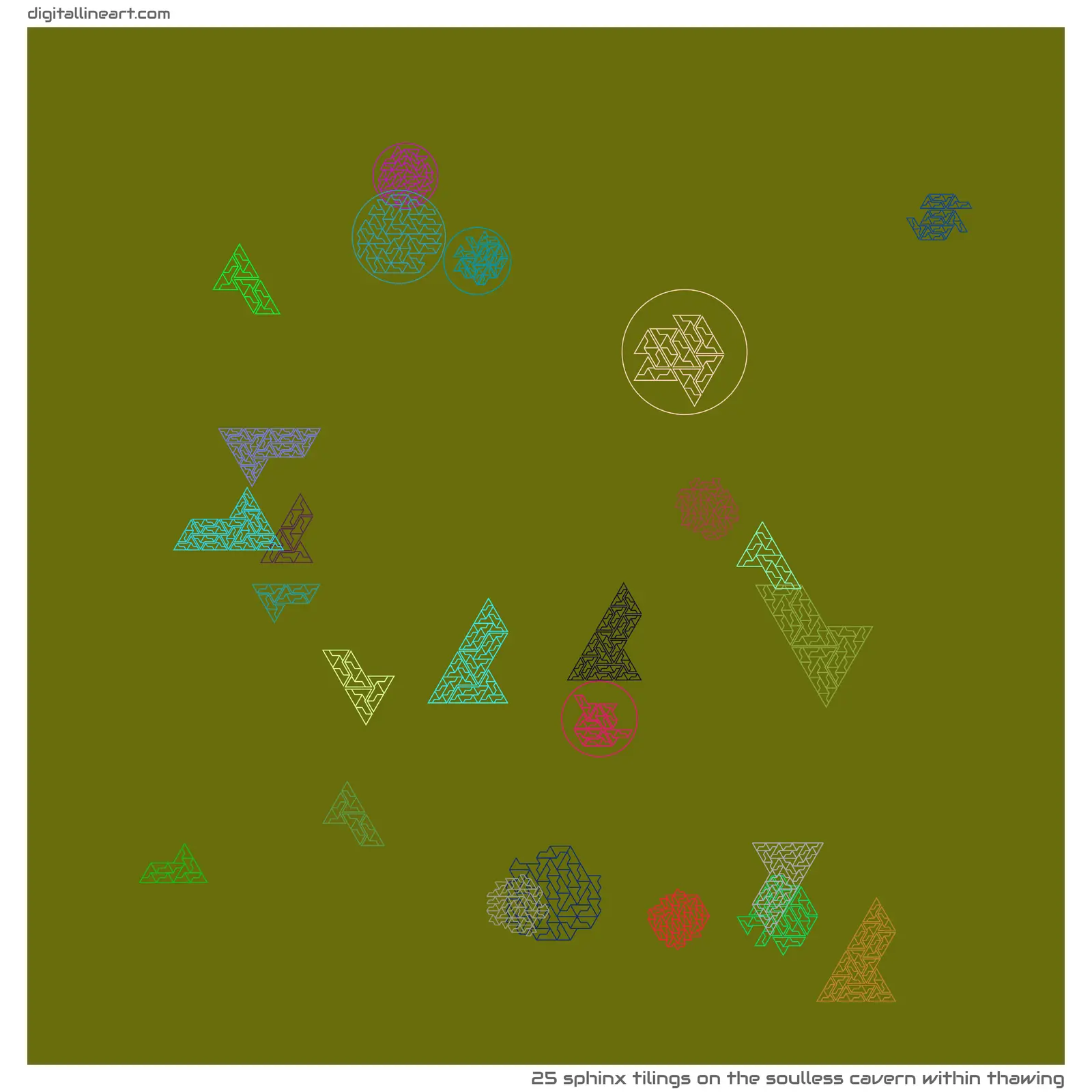 The Soulless Cavern within Thawing — 25 sphinx tilings