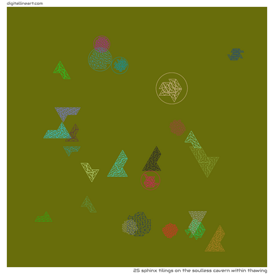 The Soulless Cavern within Thawing — 25 sphinx tilings