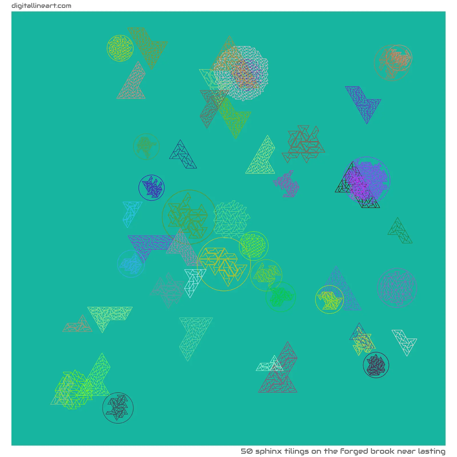 The Forged Brook near Lasting — 50 sphinx tilings