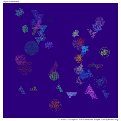 The Lonesome Abyss During Wrecking — 41 sphinx tilings