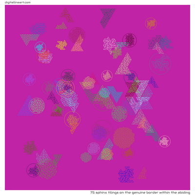 The Genuine Border within the Abiding — 75 sphinx tilings