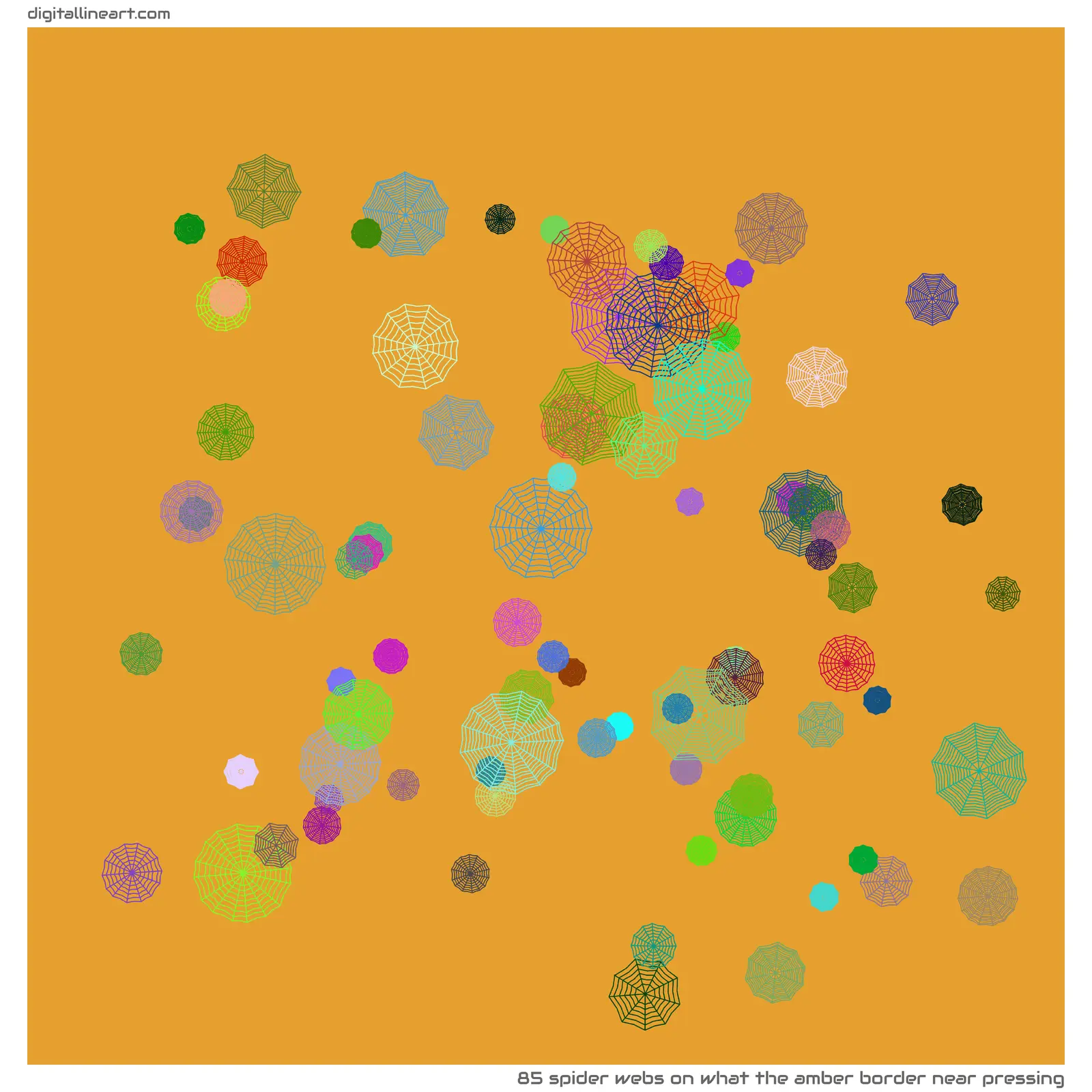 What the Amber Border near Pressing — 85 spider webs