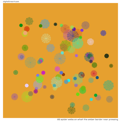 What the Amber Border near Pressing — 85 spider webs