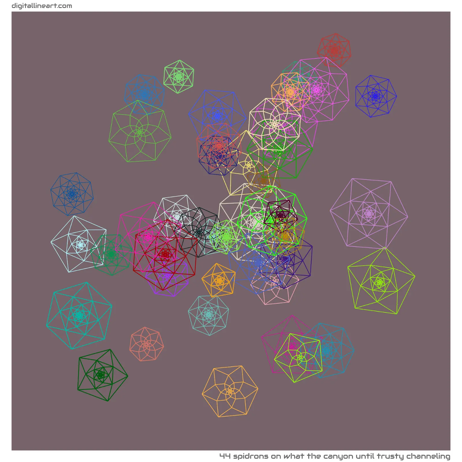 What the Canyon until Trusty Channeling — 44 spidrons