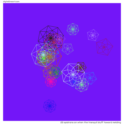 When the Tranquil Bluff toward Melding — 23 spidrons