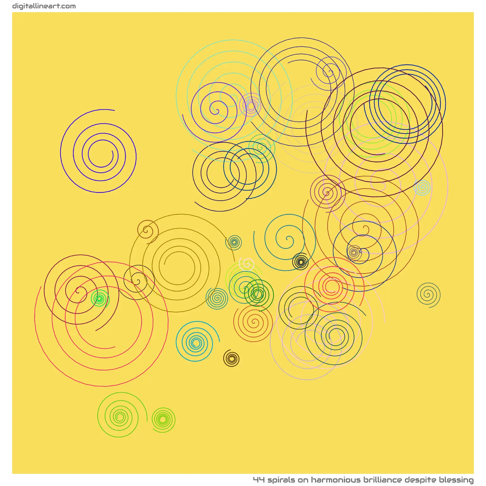 Harmonious Brilliance despite Blessing — 44 spirals