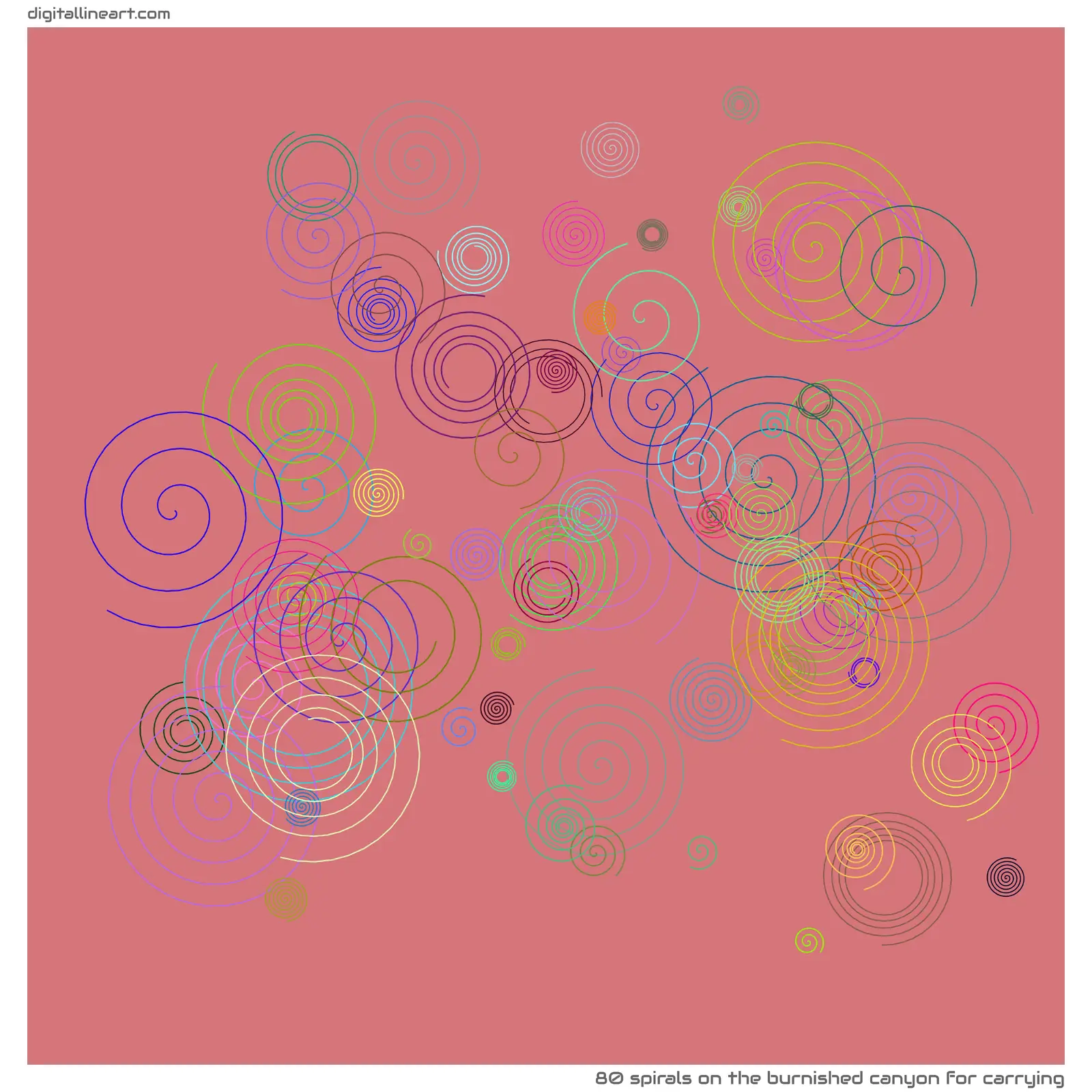 The Burnished Canyon for Carrying — 80 spirals