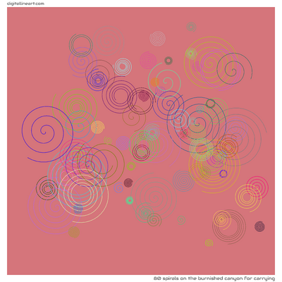 The Burnished Canyon for Carrying — 80 spirals