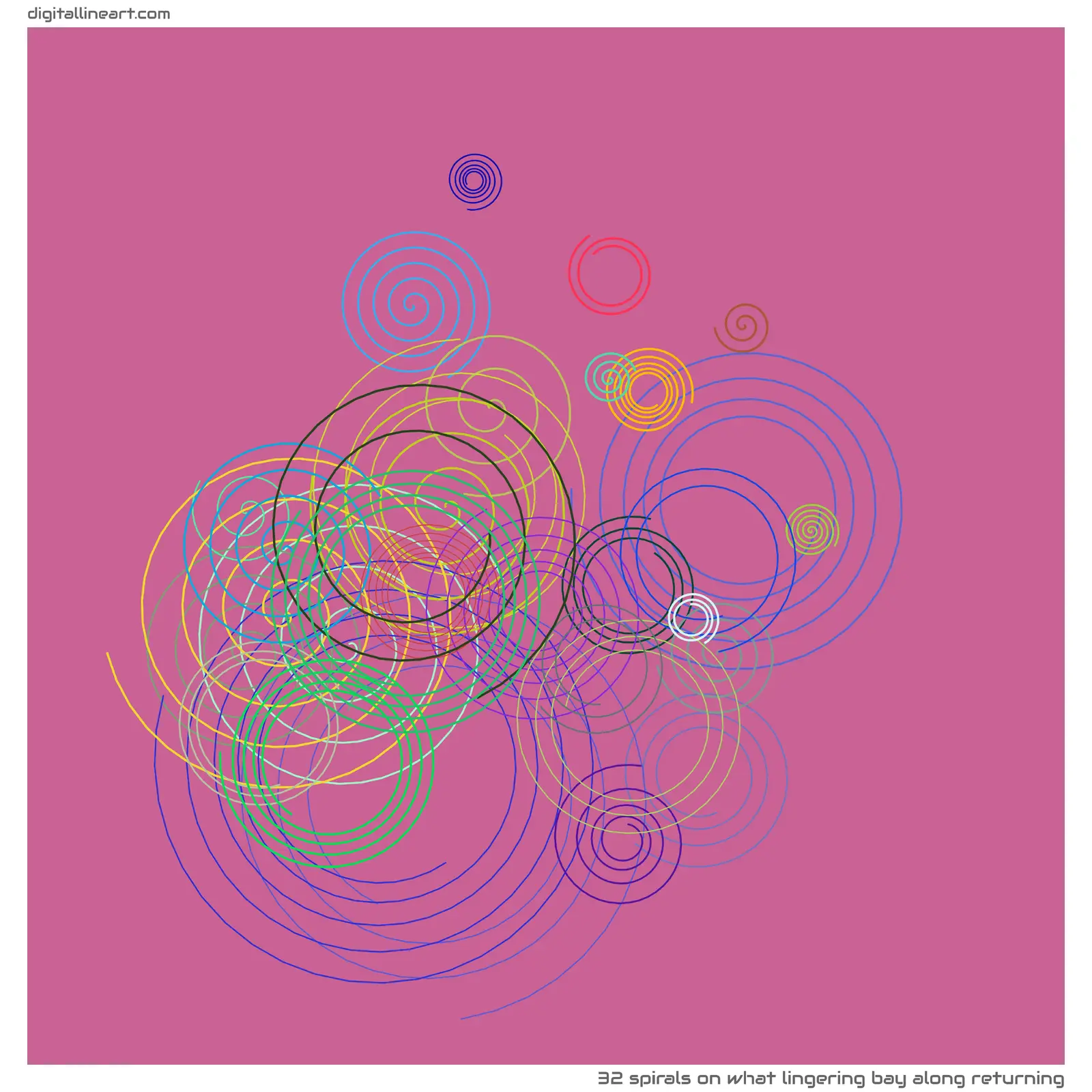 What Lingering Bay along Returning — 32 spirals