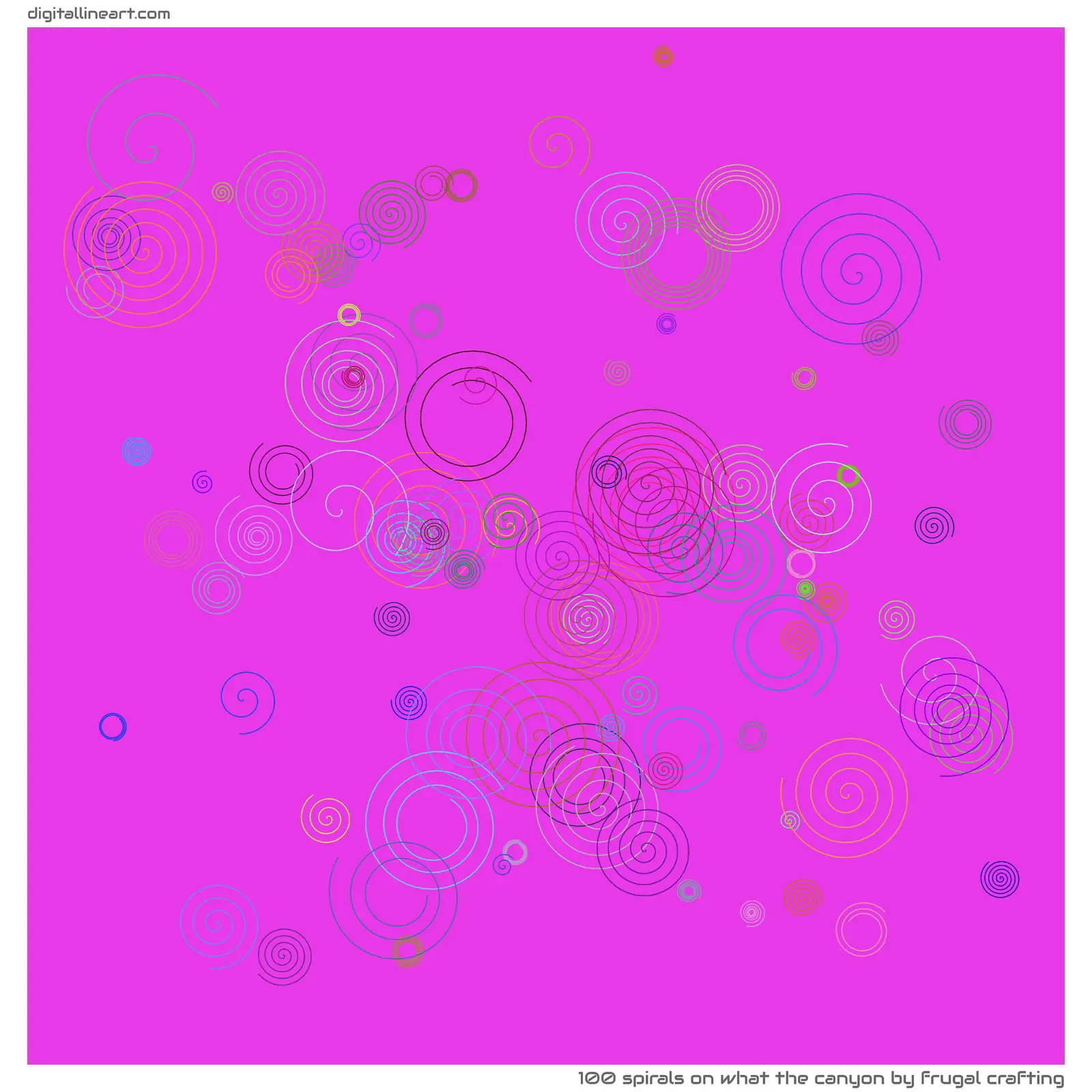 What the Canyon by Frugal Crafting — 100 spirals