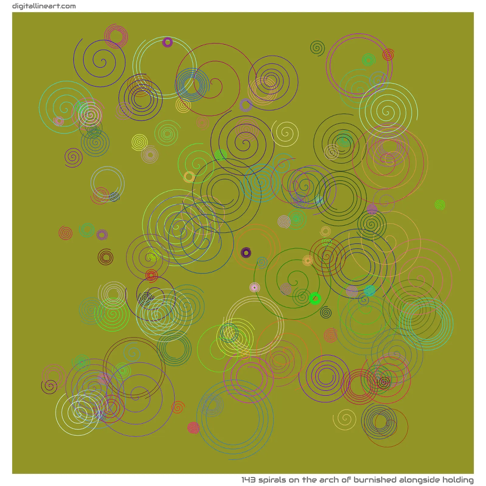 The Arch of Burnished alongside Holding — 143 spirals