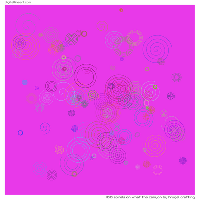 What the Canyon by Frugal Crafting — 100 spirals