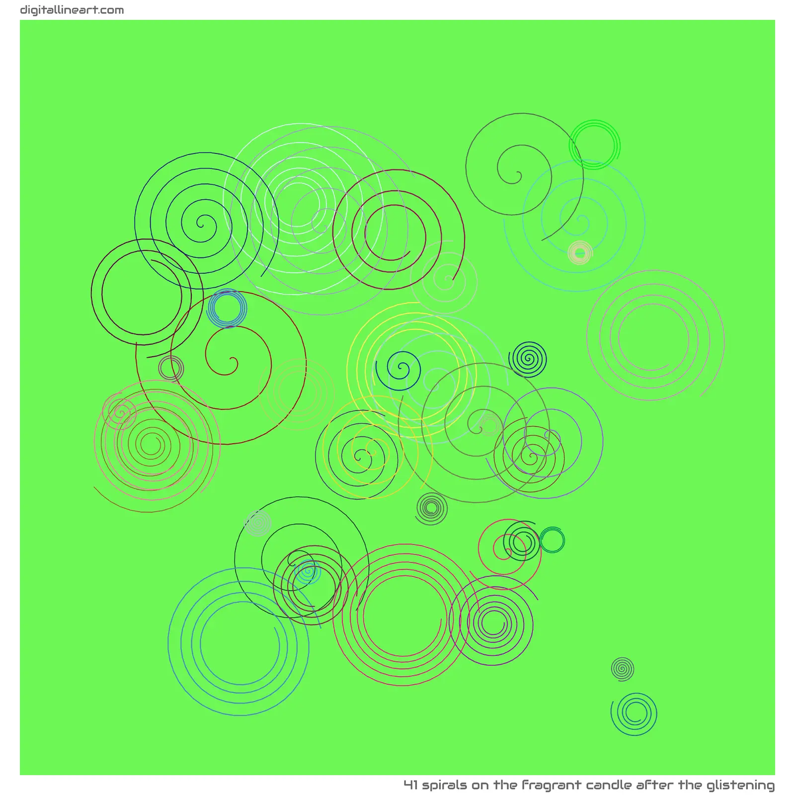 The Fragrant Candle after the Glistening — 41 spirals