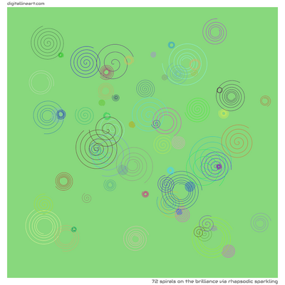 The Brilliance via Rhapsodic Sparkling — 72 spirals