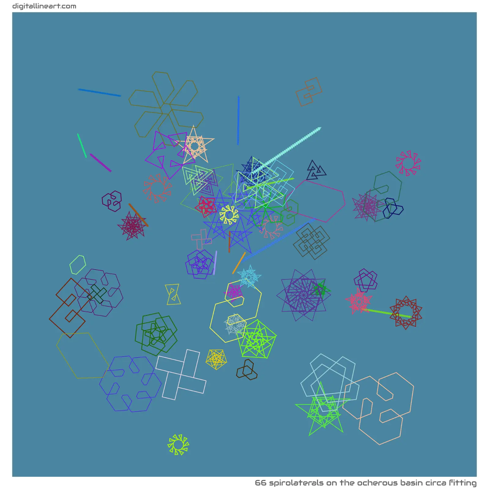 The Ocherous Basin circa Fitting — 66 spirolaterals