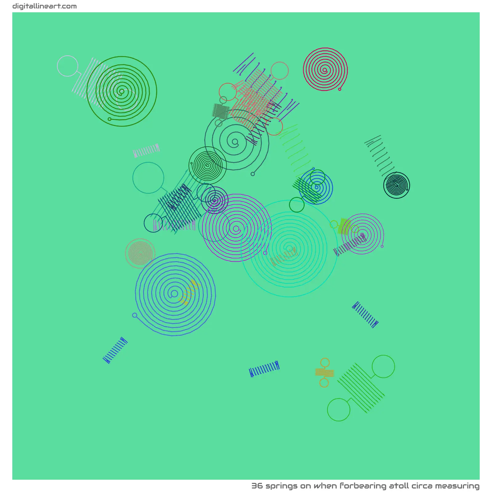When Forbearing Atoll circa Measuring — 36 springs