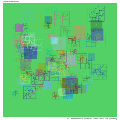 Clear Basin off Passing — 107 squared squares