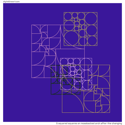 Mossbacked Arch after the Changing — 5 squared squares