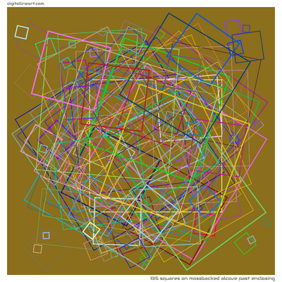 135 Squares in Mossbacked Alcove past Enclosing